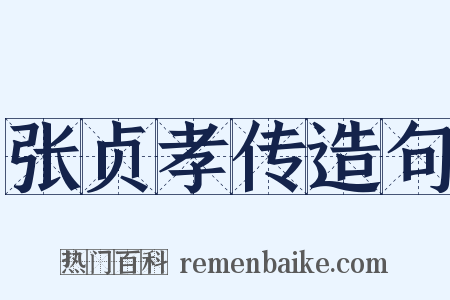 张贞孝传造句是什么意思的图片